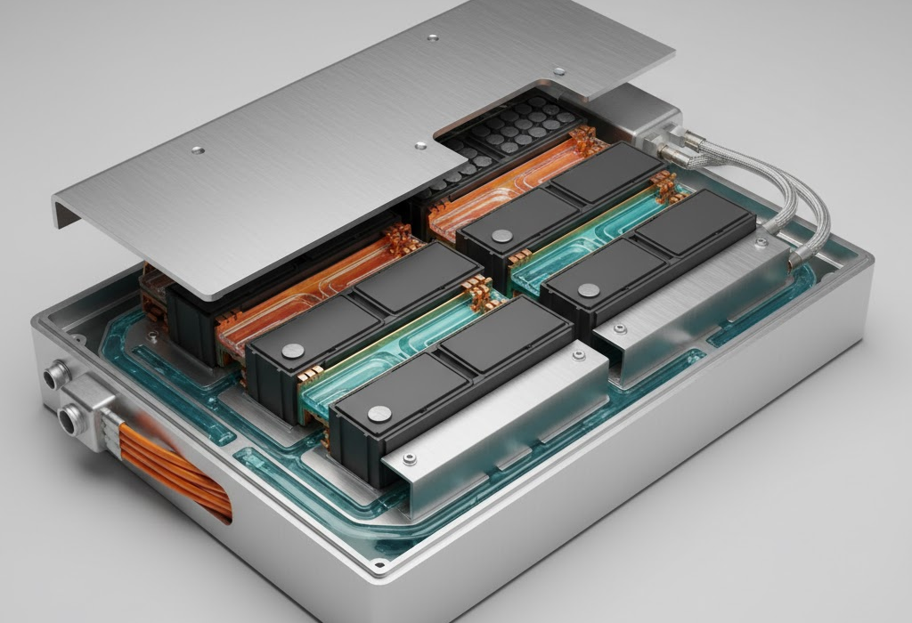 Hệ thống làm mát pin xe điện bằng chất lỏng