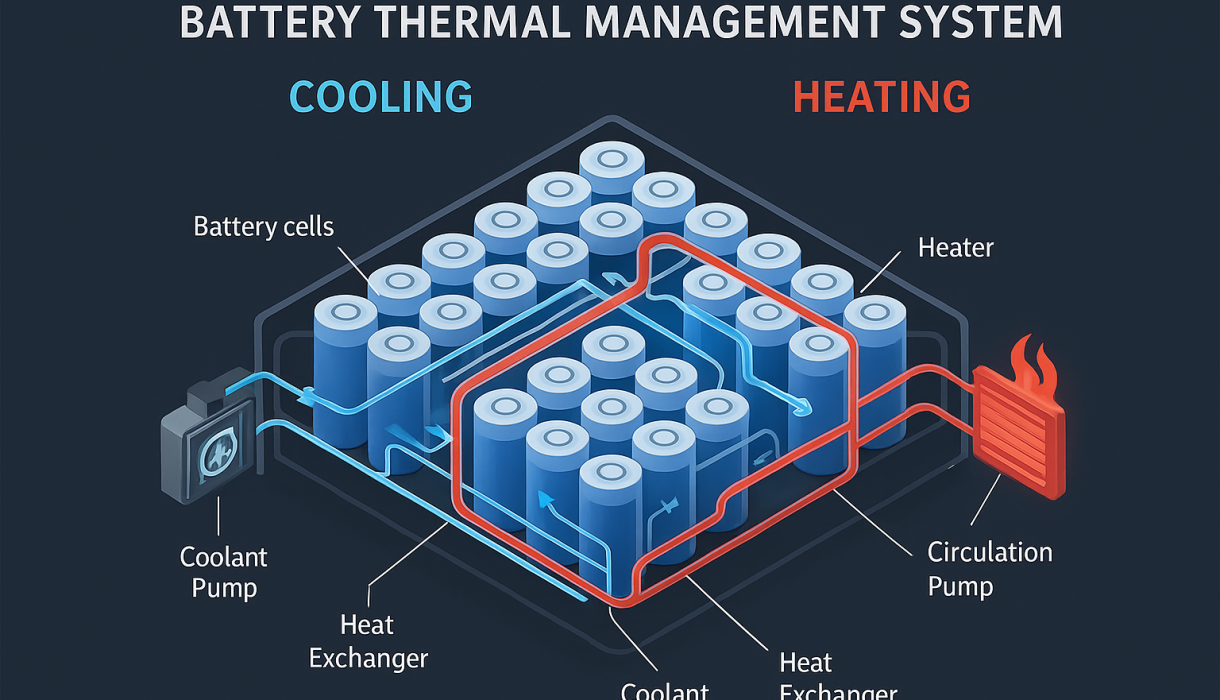 hệ thống quản lý nhiệt, BTMS, pin xe điện, làm mát pin, công nghệ ô tô điện, tuổi thọ pin, an toàn xe điện, sạc pin xe điện, cấu tạo xe điện, pin lithium-ion
