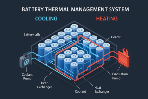 hệ thống quản lý nhiệt, BTMS, pin xe điện, làm mát pin, công nghệ ô tô điện, tuổi thọ pin, an toàn xe điện, sạc pin xe điện, cấu tạo xe điện, pin lithium-ion