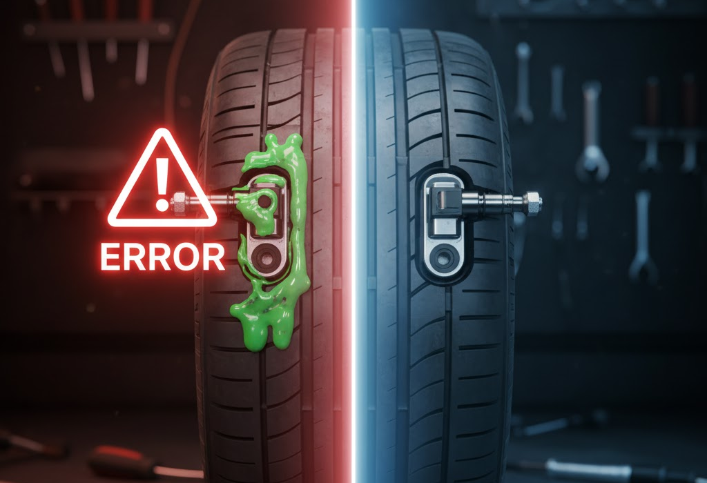 Keo Tự Vá Ô Tô: An Toàn Hay "Kẻ Thù" Của Lốp & Cảm Biến TPMS?