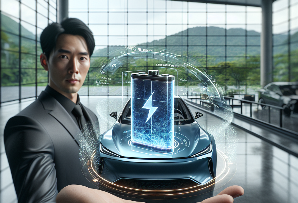 Một kỹ thuật viên đang kiểm tra khối pin của xe điện VinFast trong xưởng dịch vụ chính hãng.