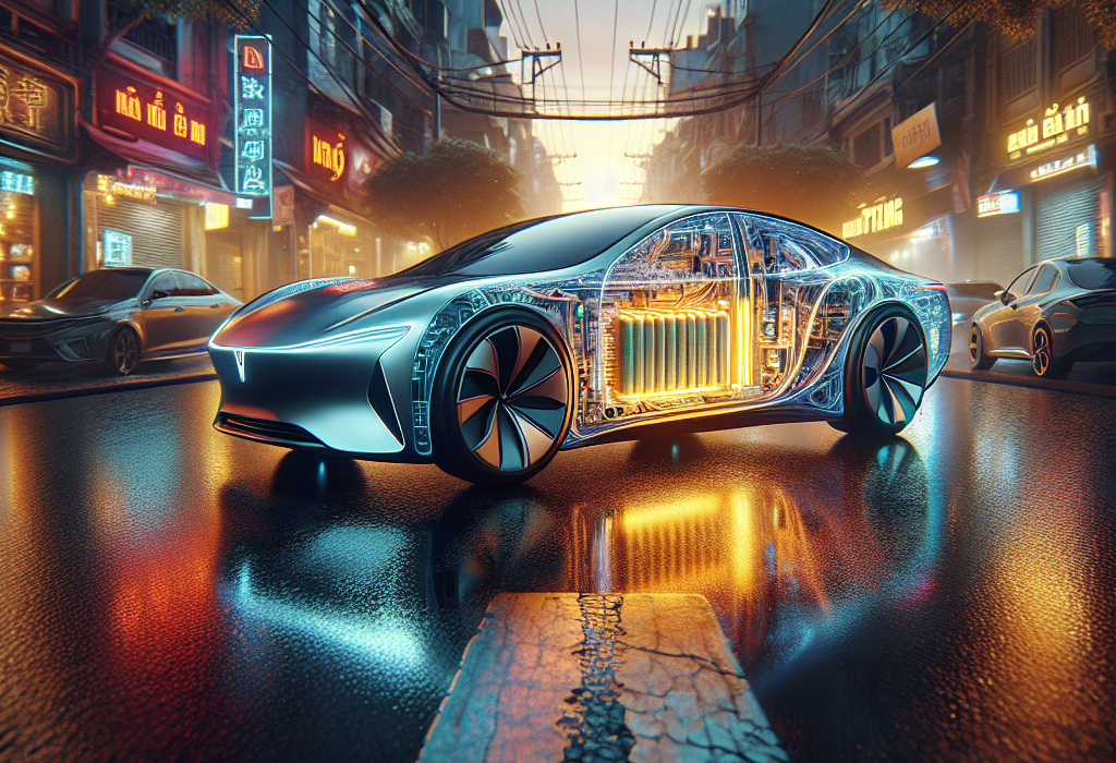 Cấu trúc cắt lớp của công nghệ pin Cell-to-Body (CTB) trên xe điện BYD Seal.