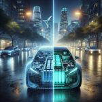 Hình ảnh so sánh cấu trúc bên trong của pin Blade BYD và một bộ pin LFP truyền thống.