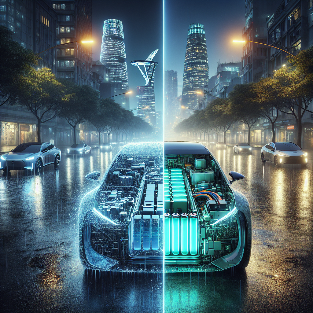 Hình ảnh so sánh cấu trúc bên trong của pin Blade BYD và một bộ pin LFP truyền thống.