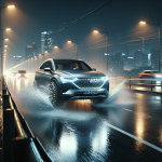 Cận cảnh một chiếc lốp run-flat dành cho xe điện, với cấu trúc thành lốp được gia cố chắc chắn.