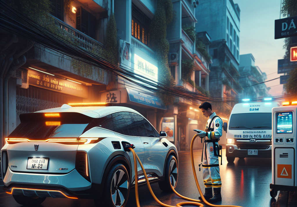 Phải làm gì khi xe hết pin giữa đường? (Cứu hộ pin, kéo xe)