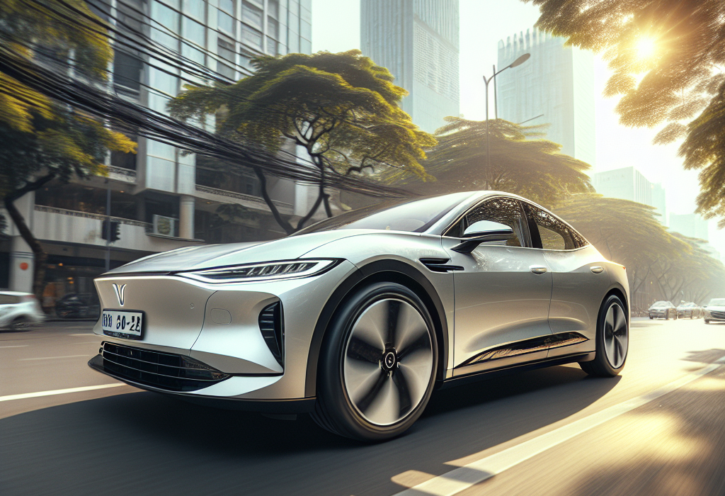 Cận cảnh bề mặt một chiếc lốp xe điện còn mới, các rãnh gai sâu và rõ nét.