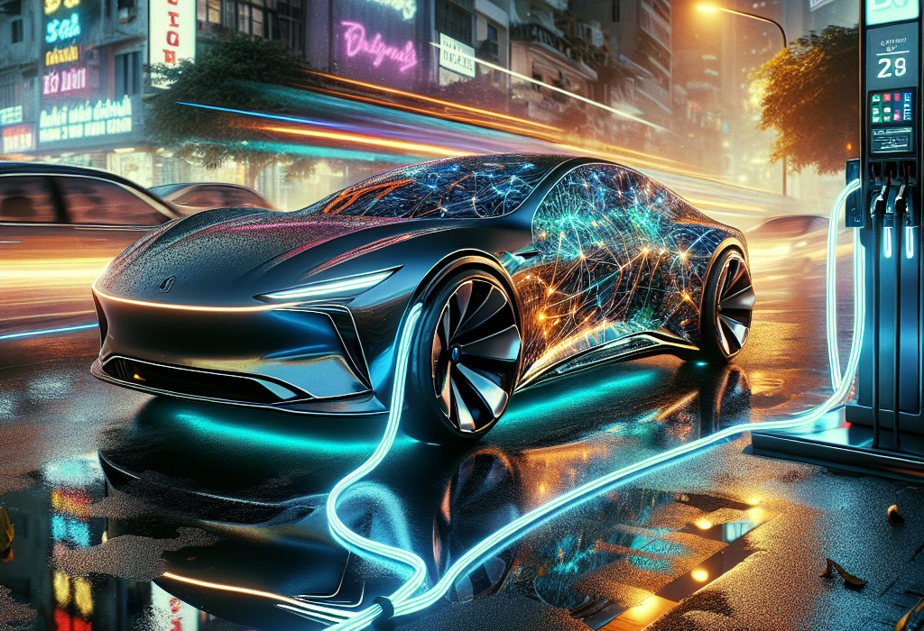 Cận cảnh viên pin Shenxing của CATL với các tia sáng xanh tượng trưng cho công nghệ sạc siêu nhanh.