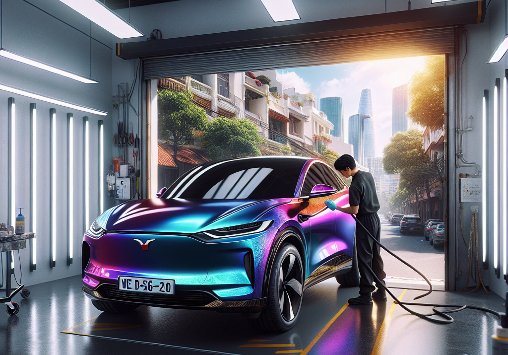 Dán decal/wrap đổi màu cho xe điện: Xu hướng và chi phí 2025