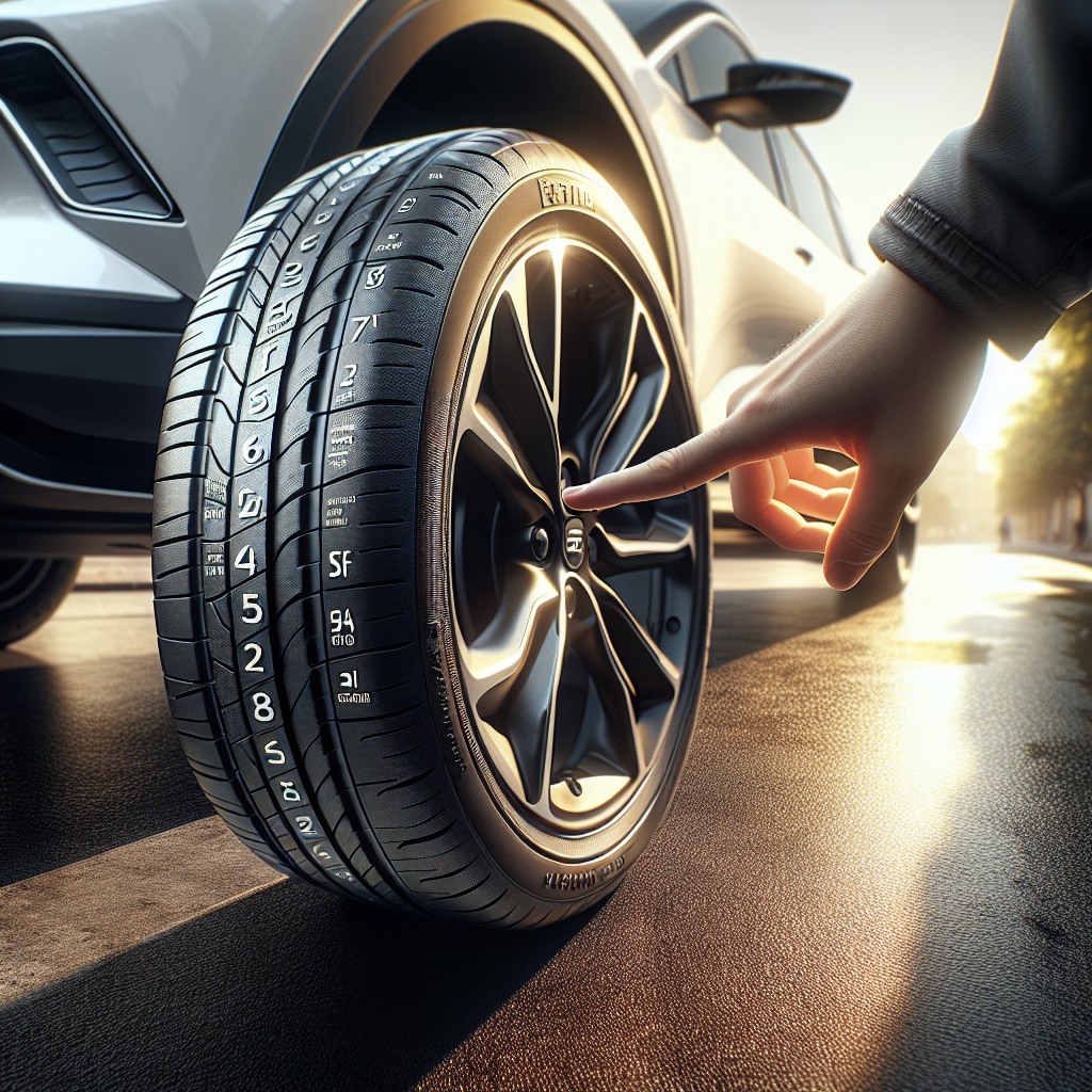 Cận cảnh thành lốp xe điện với các ký hiệu kỹ thuật như P235/45R18 98W được làm nổi bật.