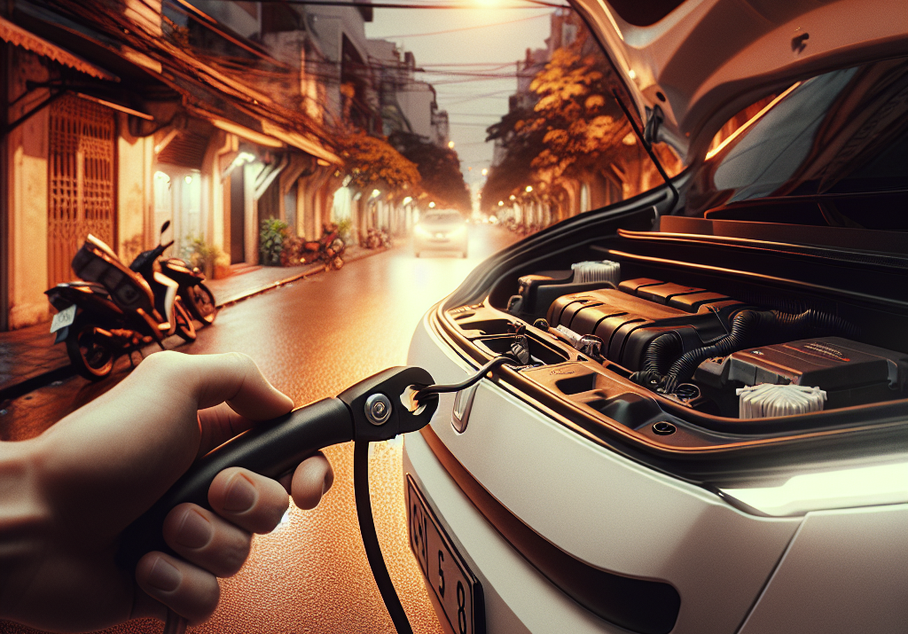 Mẹo mở cổng sạc khẩn cấp khi xe hết ắc quy 12V