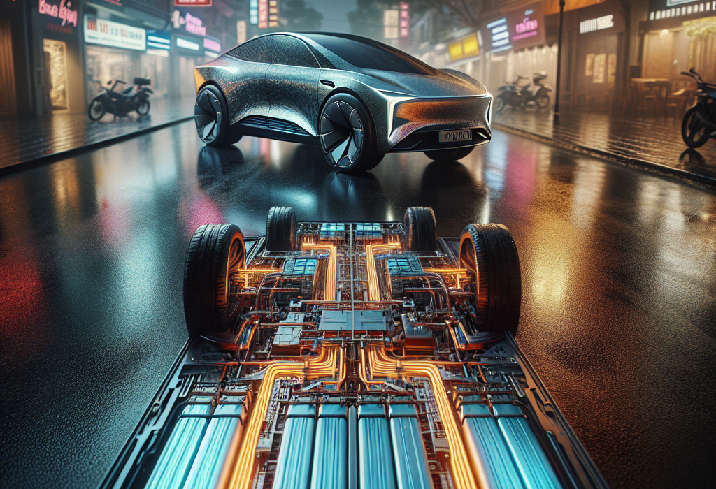 Sơ đồ so sánh cấu trúc pin truyền thống, Cell-to-Pack (CTP), và Blade Battery của BYD.