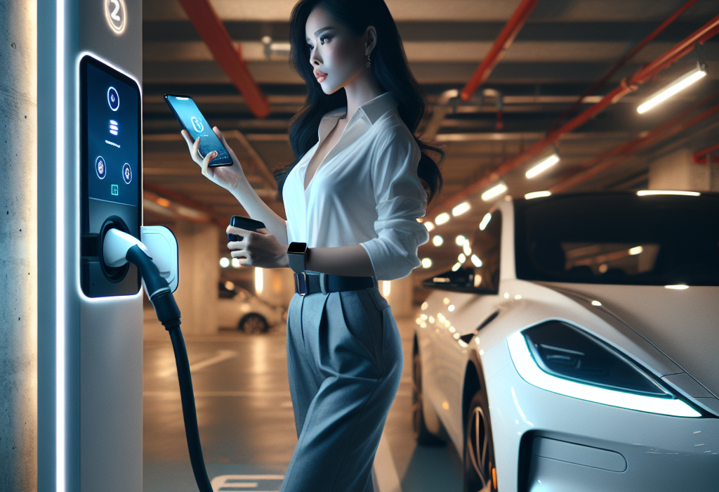 Giao diện ứng dụng E-On của VinFast trên điện thoại, hiển thị bản đồ các trạm sạc điện.