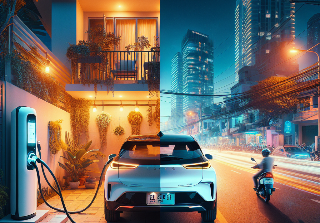 So sánh chi phí sạc trụ (giá kinh doanh) vs. Sạc tại nhà (giá bậc thang)