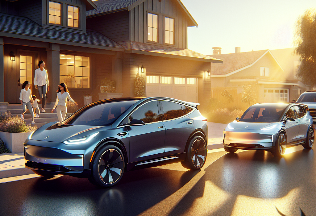 Dàn xe điện VinFast VF 6, VF 7 và VF 8 đang sạc tại một trạm sạc ở California.