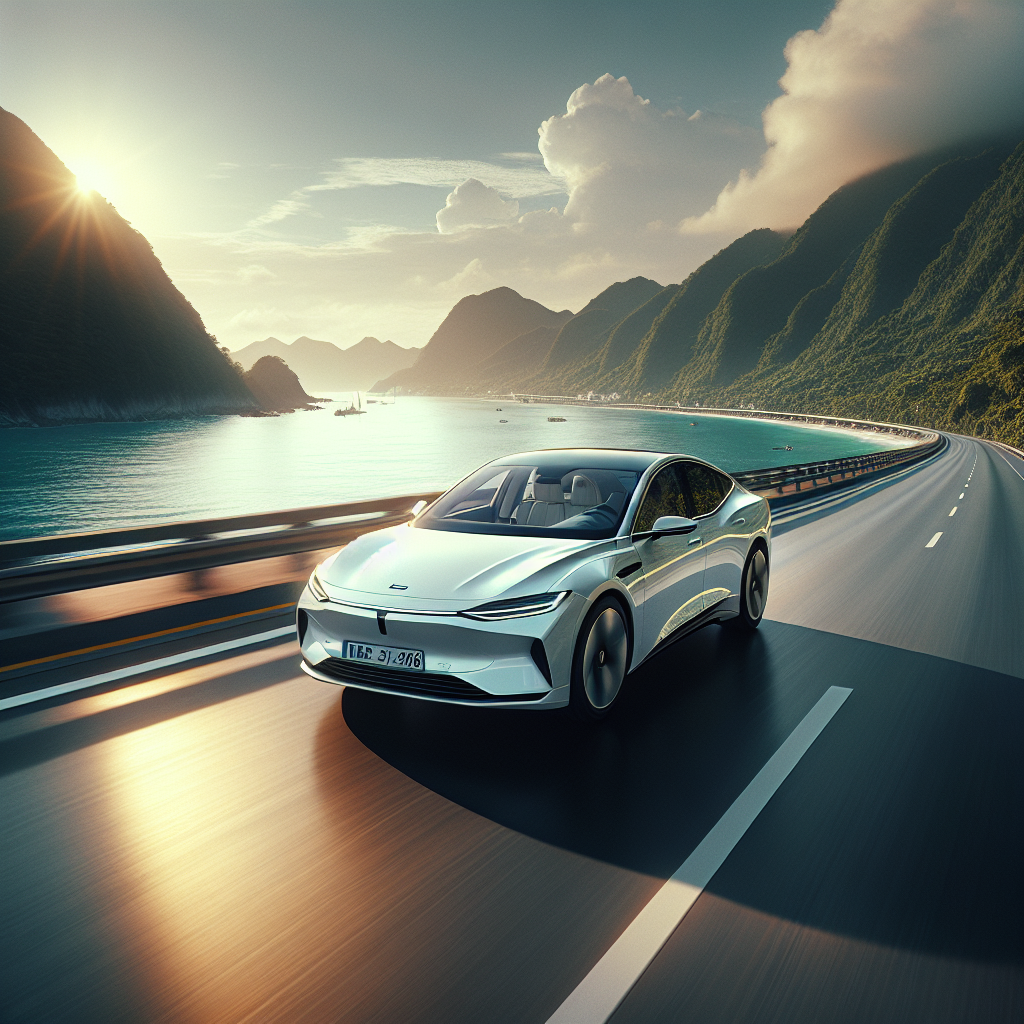 Bảng đồng hồ kỹ thuật số của một chiếc xe điện, hiển thị mức năng lượng và chế độ phanh tái tạo đang được cài đặt ở mức thấp.