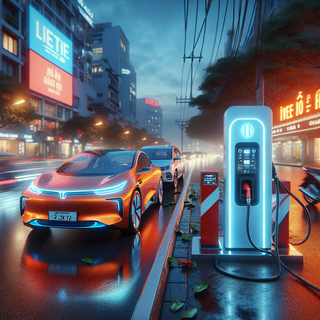 Hình ảnh so sánh song song giữa một chiếc xe điện VinFast VF 5 màu xanh và một chiếc Toyota Vios màu trắng.