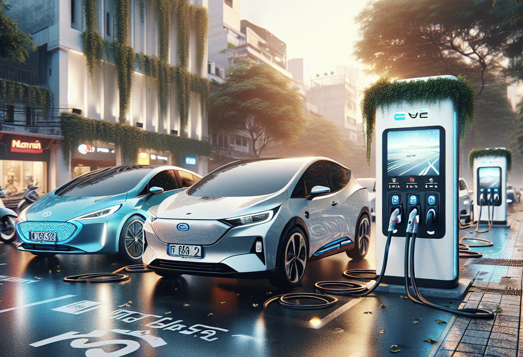 Cận cảnh ba đầu sạc nhanh DC cho xe điện: CCS2, GB/T, và CHAdeMO đặt cạnh nhau để so sánh.