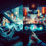 Màn hình trung tâm xe VinFast hiển thị giao diện trợ lý ảo Vivi bên cạnh màn hình xe BYD với Google Assistant.