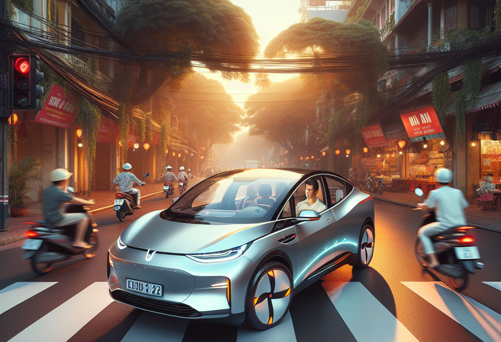 Giao diện màn hình của xe điện VinFast hiển thị đồ họa luồng năng lượng của phanh tái tạo đang sạc vào pin.