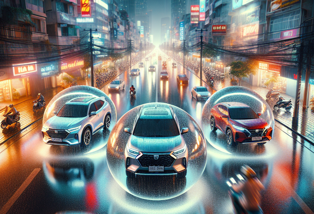 So sánh độ ồn cabin của VinFast VF 7, BYD Atto 3 và Mazda CX-5.