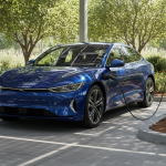 Xe điện đỗ đúng cách trong bóng râm để tiết kiệm pin