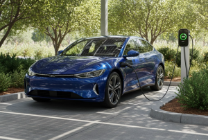 Xe điện đỗ đúng cách trong bóng râm để tiết kiệm pin