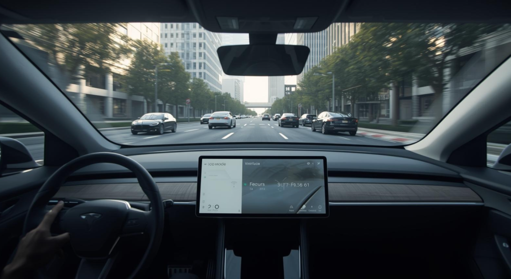 Xe điện bật chế độ Eco khi di chuyển trong đô thị để tiết kiệm năng lượng