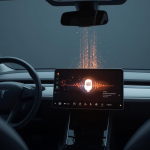 Hình ảnh minh họa trợ lý ảo (Vivi) trên xe điện đang thu thập dữ liệu giọng nói và gửi về máy chủ đám mây.