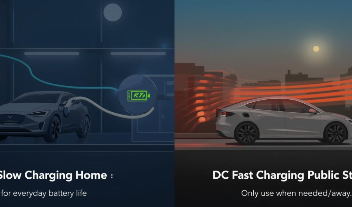 Sạc Nhanh DC vs. Sạc Chậm AC: Tần suất sử dụng thế nào để không làm chai pin?